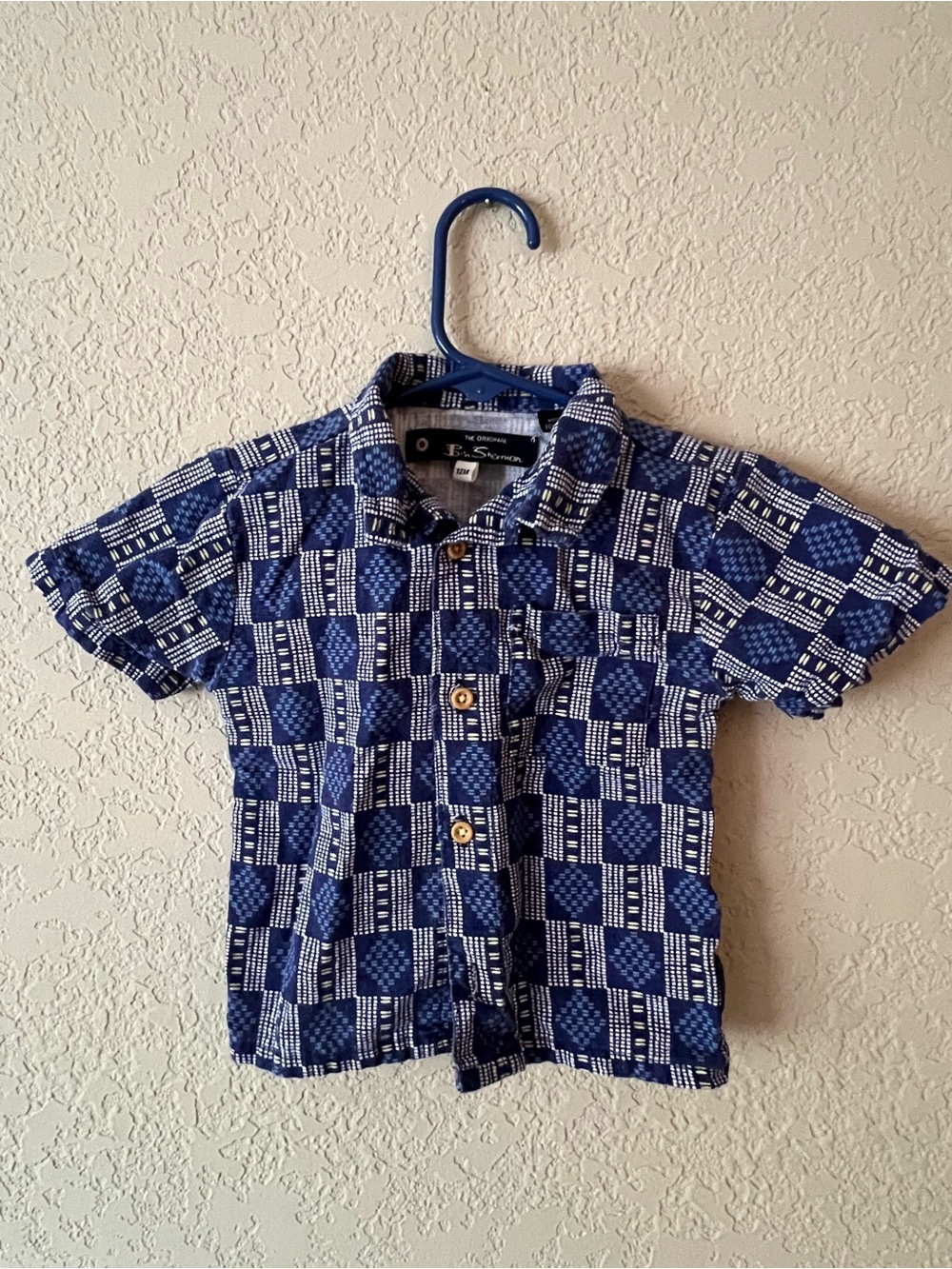 Ben Sherman Patterned Short-Sleeve Button-Up Shirt - Party Shirt!